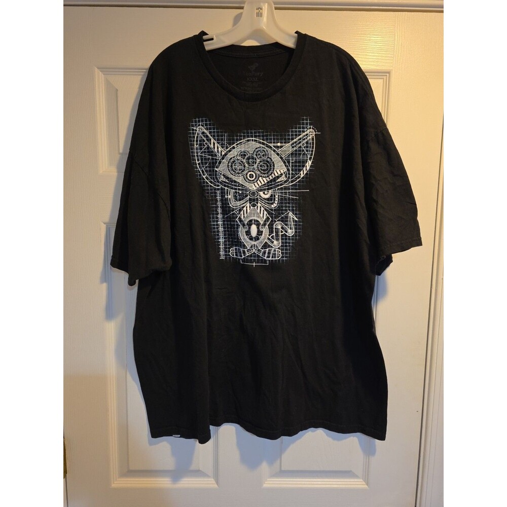 Teefury Black Pinky and the Brain Adult T-Shirt XXXL 3XL